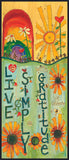 Live Simply With Gratitude Metal Print 12 By 27
