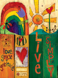 Live Simply Metal Print 8 By 11