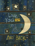 Love You To The Moon 12 By 15