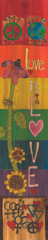 Love Is Original On Wood 8 By 32