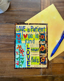 Love Is Patient Kind - Wedding Card