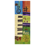Music Is Love Metal Print - 6 By 14