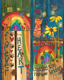 Crossing The Rainbow Bridge Cat - 20 Art Pole New