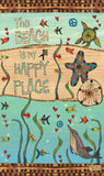 New - The Beach Is My Happy Place Mini Art Pole 13 Inch