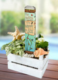 New - The Beach Is My Happy Place Mini Art Pole 13 Inch