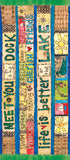 New - Meet You At The Dock Mini Art Pole 16 Inch