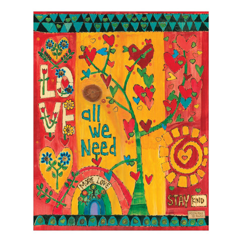 Love Is All You Need Metal Print 12" by 15" - NEW