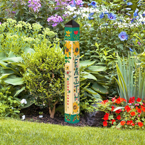 Faith, It Makes Your Path A Little Clearer 40" Art Pole - NEW  PRE-ORDER ONLY