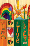 Live Simply..... Grace And Gratitude Mini Art Pole
