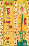 Mom The Heart Of The Family Mini Art Pole