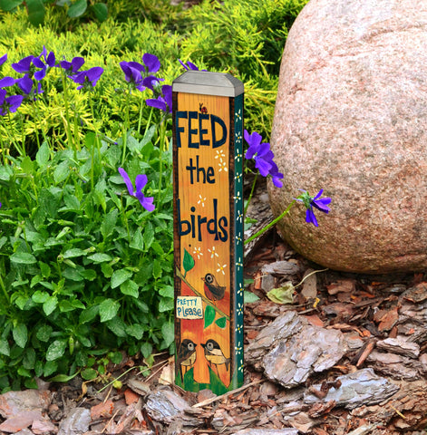 Feed The Birds Mini Art Pole 13