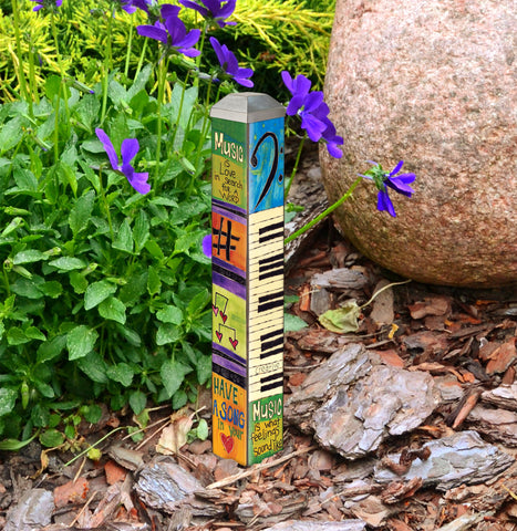 Music Mini Art Pole 8 Inch New
