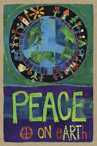 Peace On Earth Wooden Sign