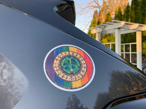 Rainbow Pride Car Magnet
