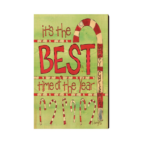Best Time Of The Year Wooden Post Card