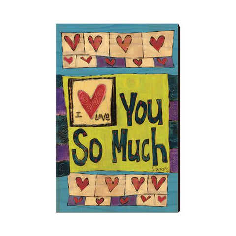 I Love You Wooden Post Card Mini Art