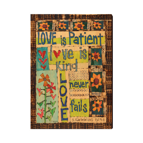 Love Is Patient Wall Art 12 By 18