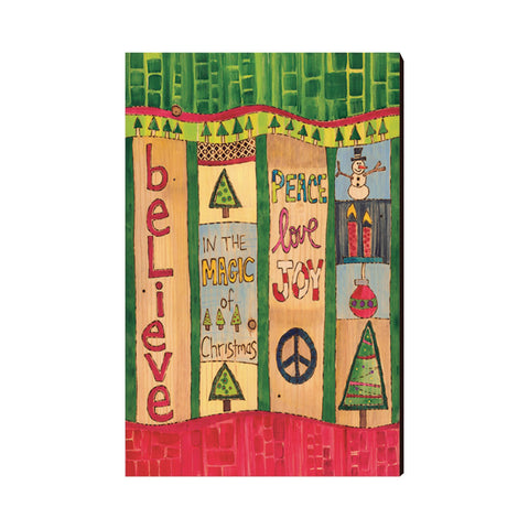 Believe In The Magic Wooden Post Card