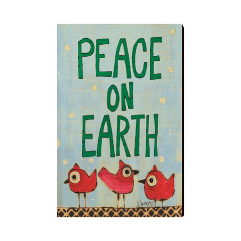 Peace Birds Wooden Post Card