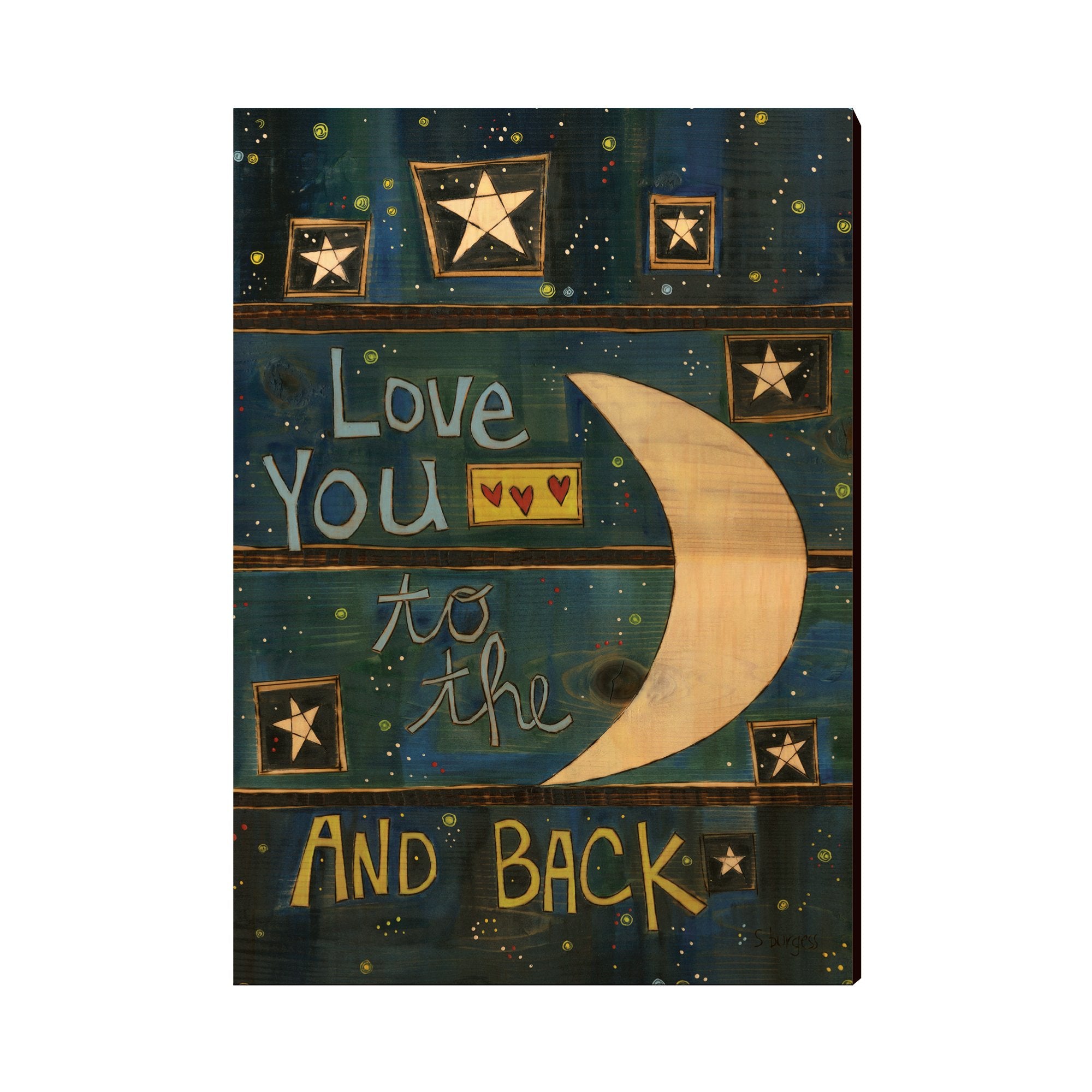 I Love You To The Moon and Back | Metal Wall Art & Home