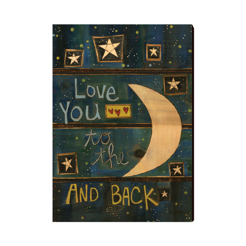 Love You To The Moon And Back Wall Art 12 By 18