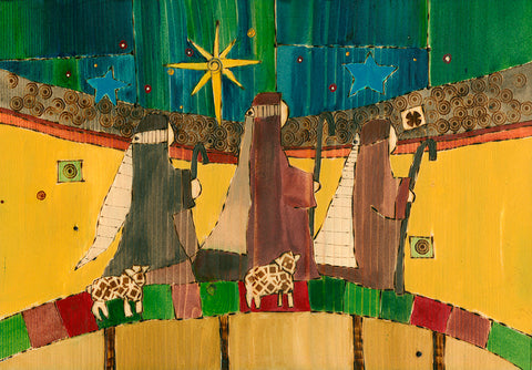 Shepherds Tiny Original On Wood 11’’ By 8’’ - New