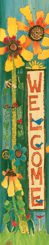 Welcome Original On Wood 8 By 40