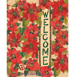 A Welcome With Poinsettias Art Pole - 20