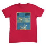 My Favorite Color Is Blue Unisex Tee - New Red / Small (S)