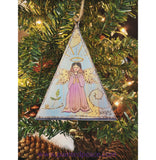 Angel Peace On Earth Tin Bell Ornament