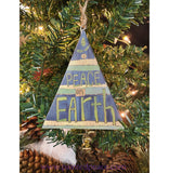 Angel Peace On Earth Tin Bell Ornament