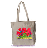 Believe There Is Good In The World Heartful Peace Book Tote One Size / Natural Tote Bag