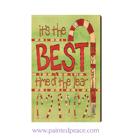 Best Time Of The Year Wooden Post Card