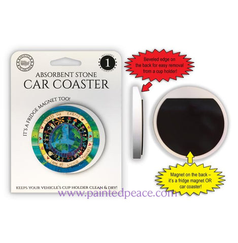 Bless The Earth - Car Coaster Or Magnet