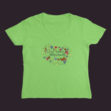 Live Simply Women’s V-Neck Lime / Small (S)