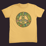 Peace Unisex Tee Mustard / Small (S)