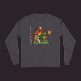 Peace Love Dog Unisex Long Sleeve Tee - New Graphite / Small (S)