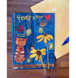 Forever In Your Heart Cat - Bereavement Card