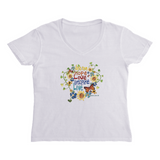 Dream Hope Love Inspire Women’s V-Neck White / Small (S)