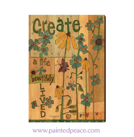 Create A Life So Beautifully Lived Wall Art 12 By 18