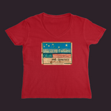 Blue Is My Favorite Color Women’s V-Neck Red / Small (S)