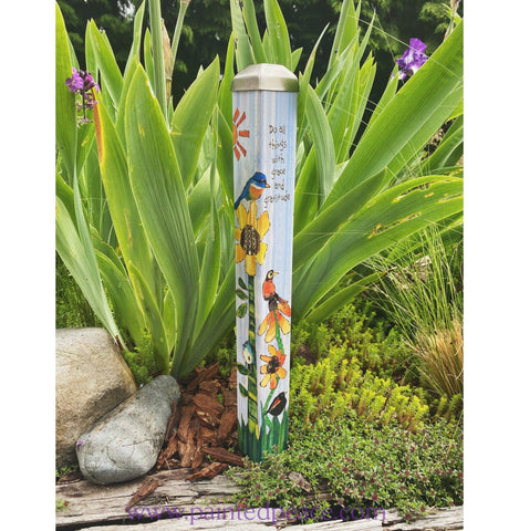 Do All Things With Grace And Gratitude Mini Art Pole - 16 Inch