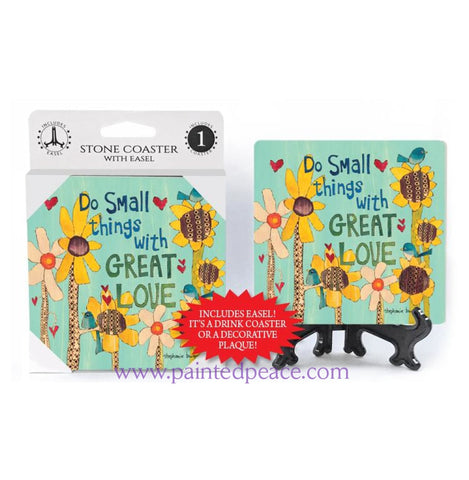 Do Small Things With Great Love Stone Coaster