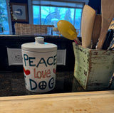 Ceramic Dog Treat Jar