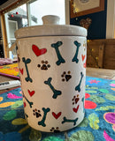 Ceramic Dog Treat Jar