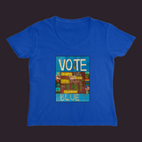 Vote Blue Women’s V-Neck Tee Royal / Small (S)