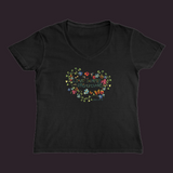 Live Simply Women’s V-Neck Black / Small (S)