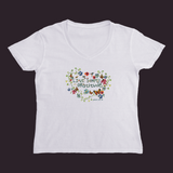 Live Simply Women’s V-Neck White / Small (S)