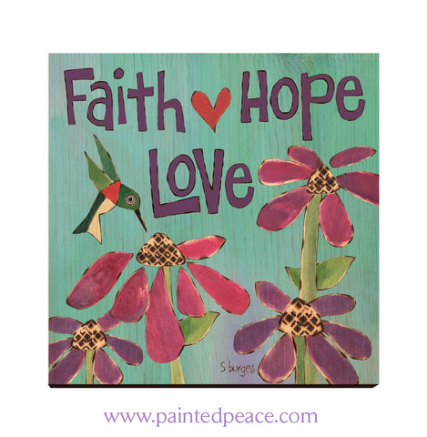 Faith Hope And Love Wall Art 12 By