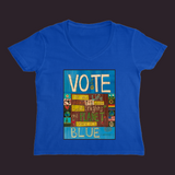 Vote Blue Women’s V-Neck Tee Royal / Large (L)